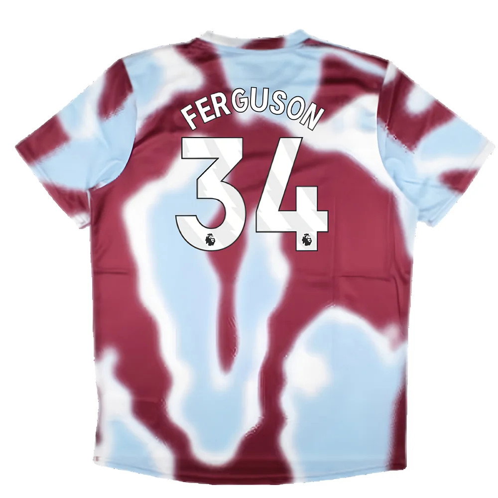 2024-2025 West Ham Warm Up Jersey (New Claret) (Ferguson 34)_2