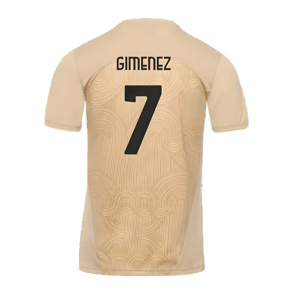 2024-2025 AC Milan Pre-Match Shirt (Putty) (Gimenez 7)_2