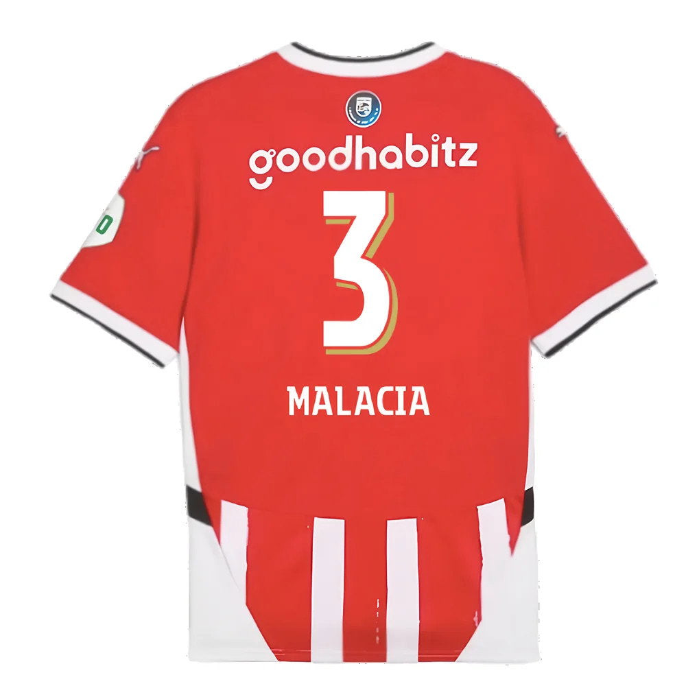 2024-2025 PSV Eindhoven Home Shirt (Malacia 3)_2