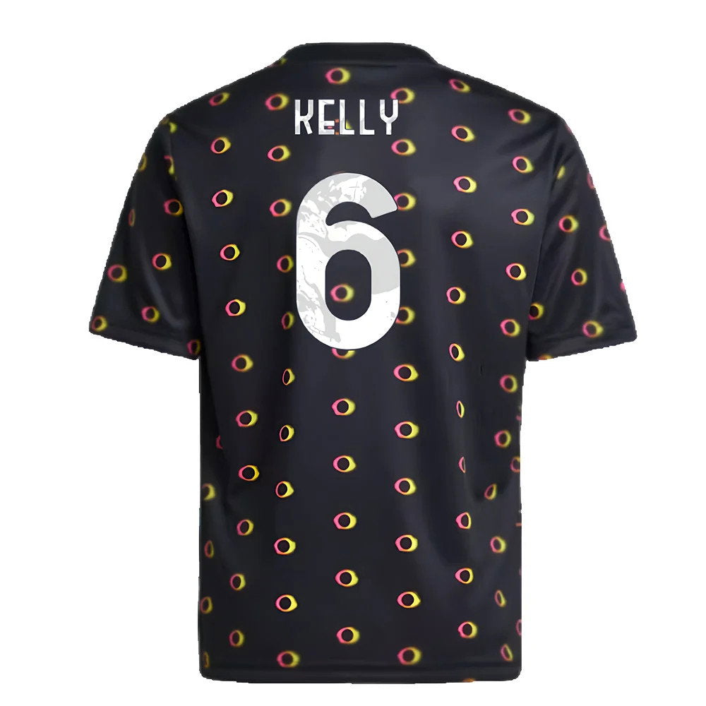 2024-2025 Juventus Pre-Match Shirt (Black) - Kids (Kelly 6)_2