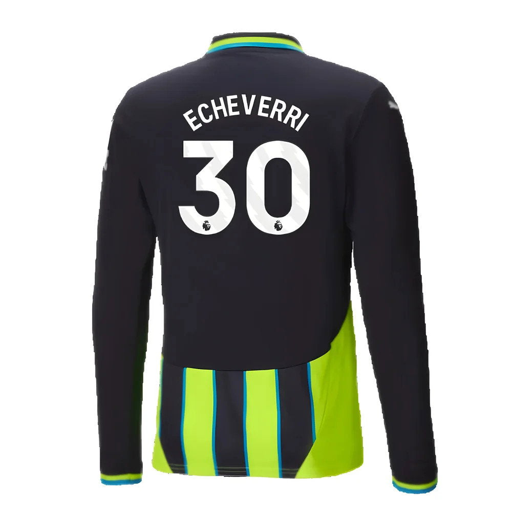 2024-2025 Man City Away Long Sleeve Shirt (Echeverri 30)_2