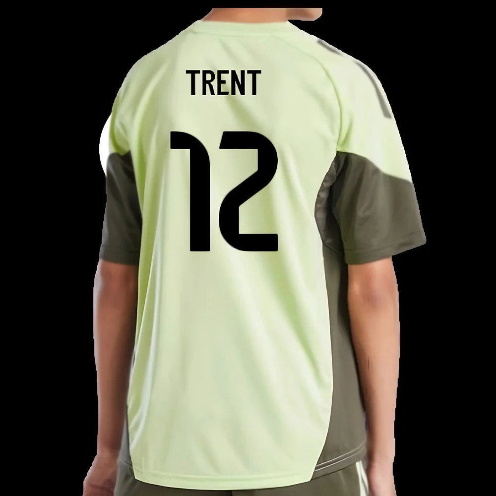 2025-2026 Real Madrid Training Jersey (Almost Lime) - Kids (Trent 12)_2