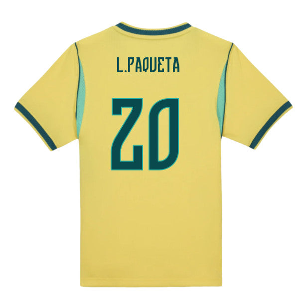 2026-2027 Brazil Home Little Boys Mini Kit (L.Paqueta 20)_0