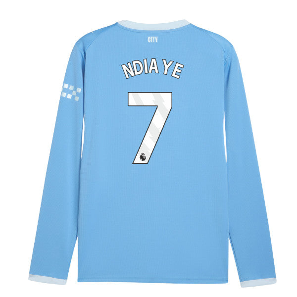 2026-2027 Man City Home Long Sleeve Shirt (Ndiaye 7)_0