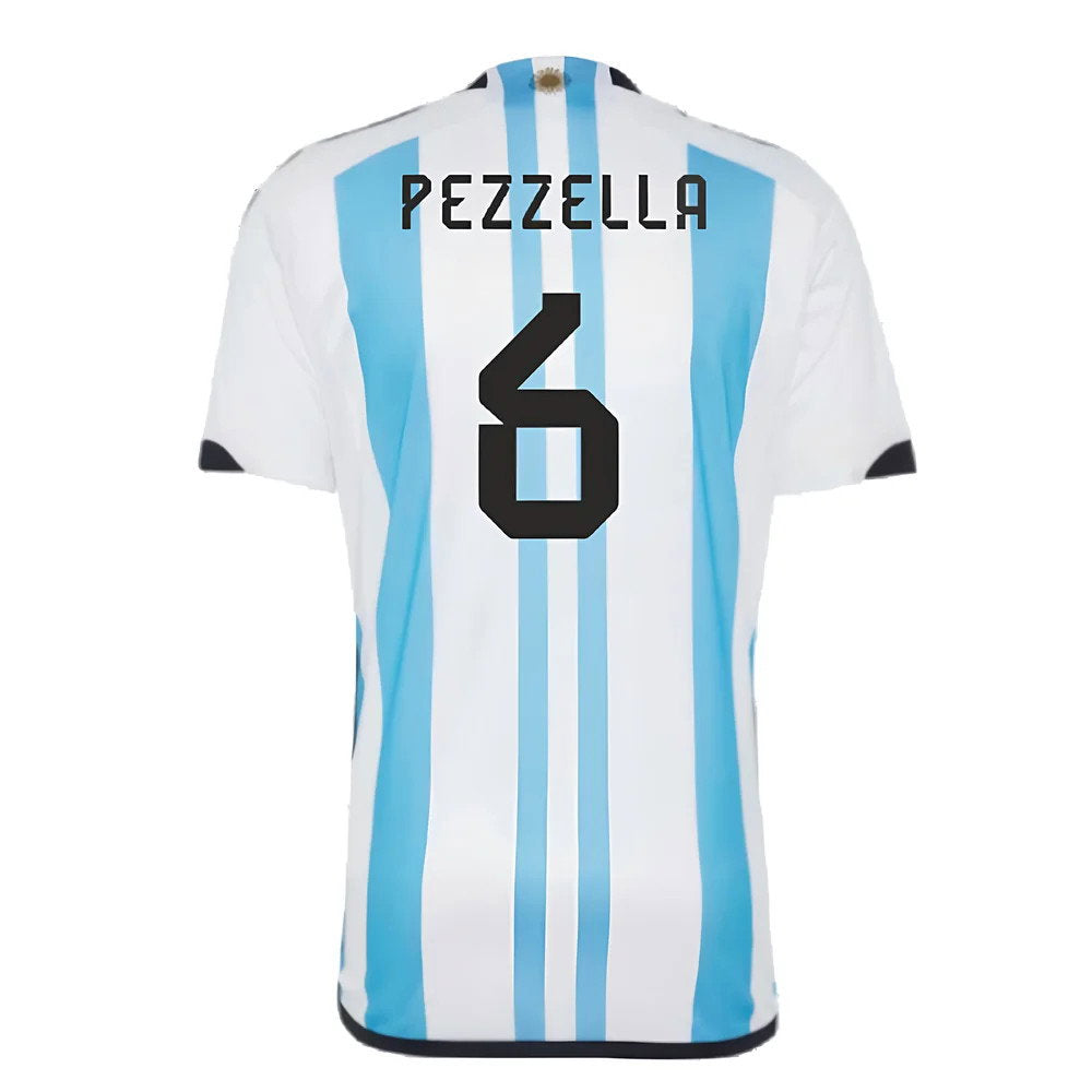 Argentina 2022 World Cup Winners Home Shirt (PEZZELLA 6)_2