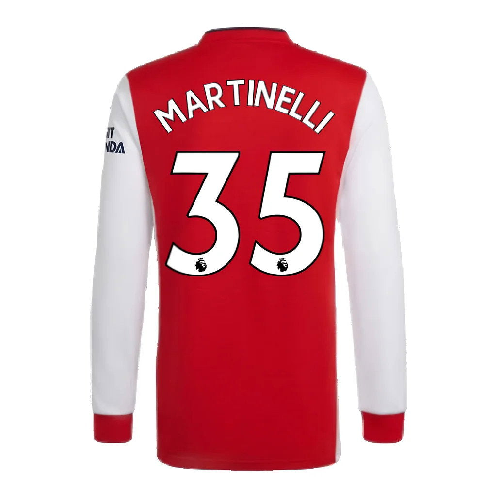 Arsenal 2021-2022 Long Sleeve Home Shirt (MARTINELLI 35)_2