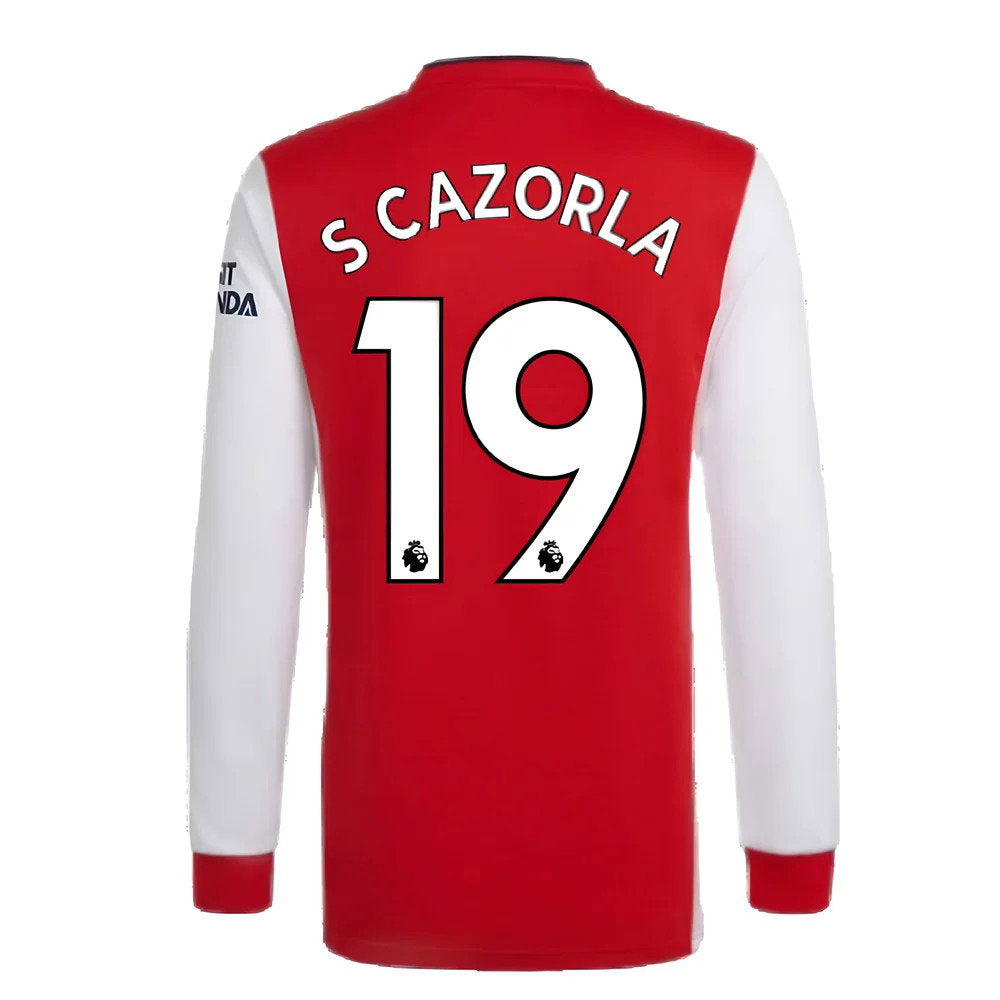 Arsenal 2021-2022 Long Sleeve Home Shirt (S CAZORLA 19)_2