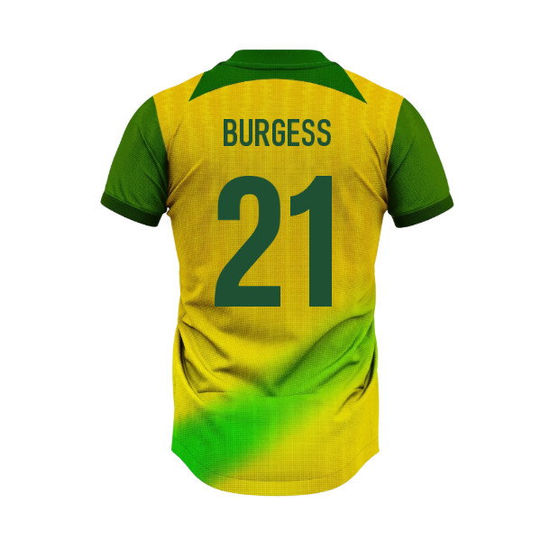 Australia Socceroos Home Supporter Jersey Adult Short Sleeve (Burgess 21)_0