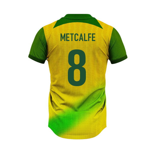 Australia Socceroos Home Supporter Jersey Adult Short Sleeve (Metcalfe 8)_0