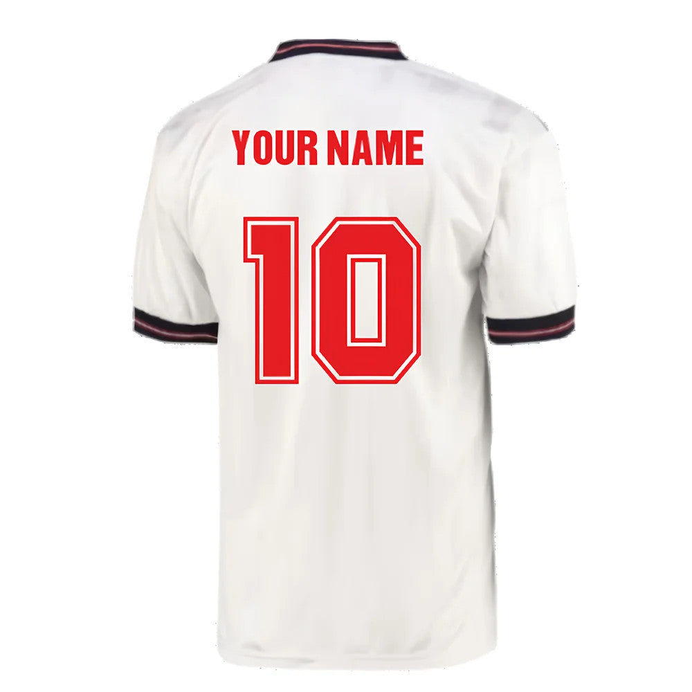 England 1986 Home World Cup Finals Retro Shirt (Your Name)_2
