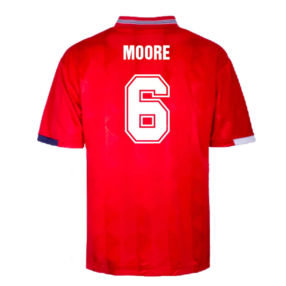 England 1989 Away Retro Shirt (Moore 6)_2