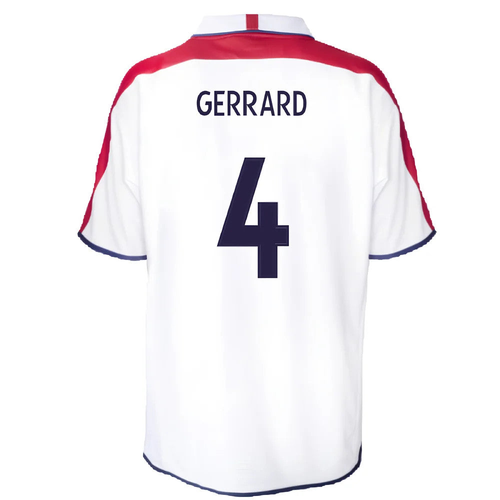 England 2004 Retro Football Shirt (Gerrard 4)_2