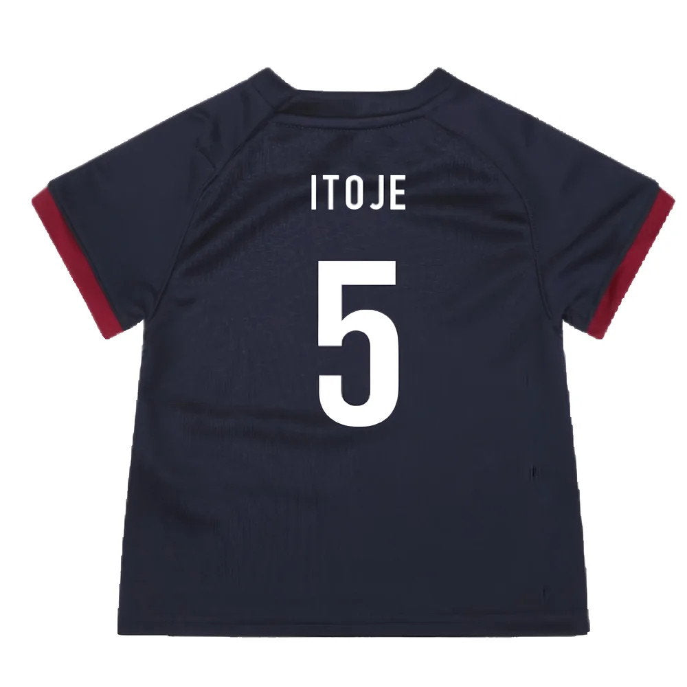 England RWC 2023 Alternate Replica Rugby Baby Shirt (Itoje 5)_2