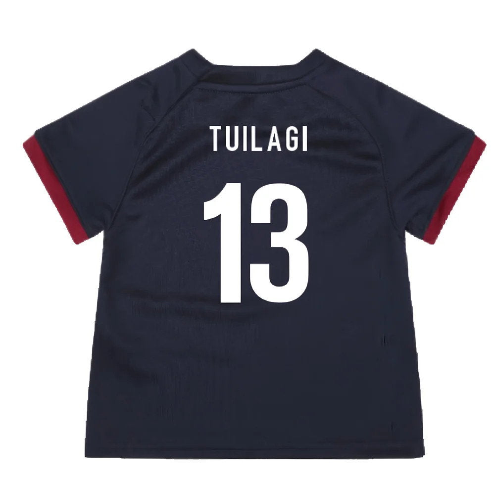 England RWC 2023 Alternate Replica Rugby Baby Shirt (Tuilagi 13)_2