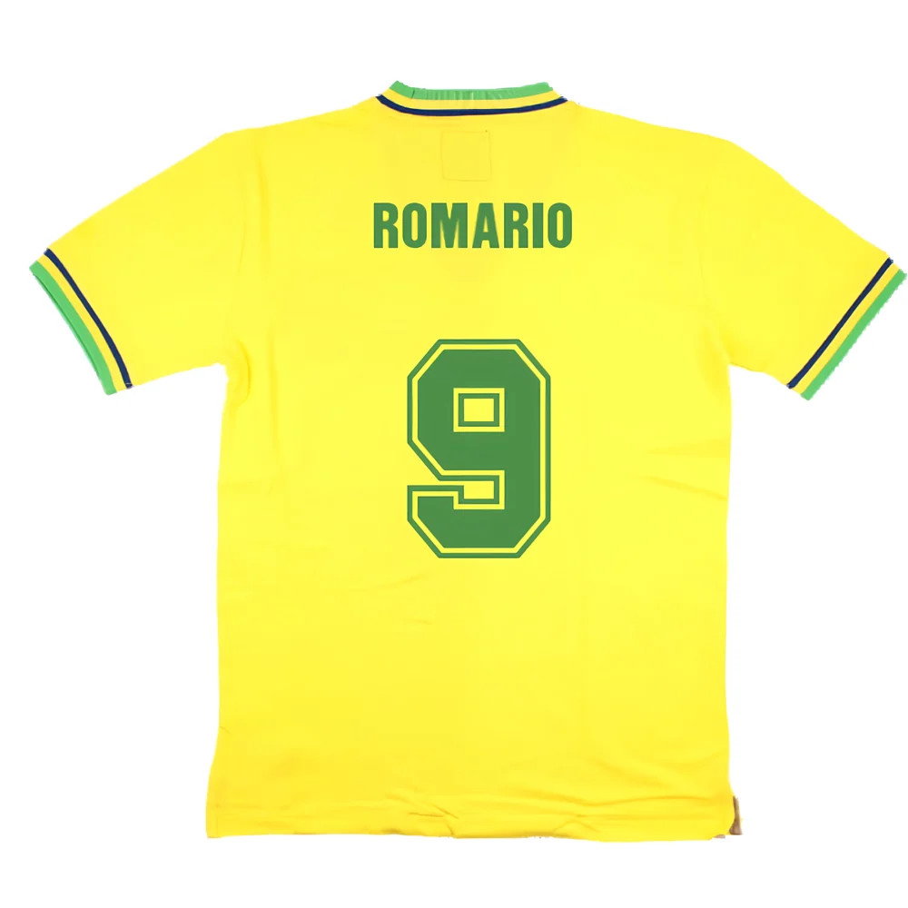 False Nein Brazil Home Football Shirt (ROMARIO 9)_2
