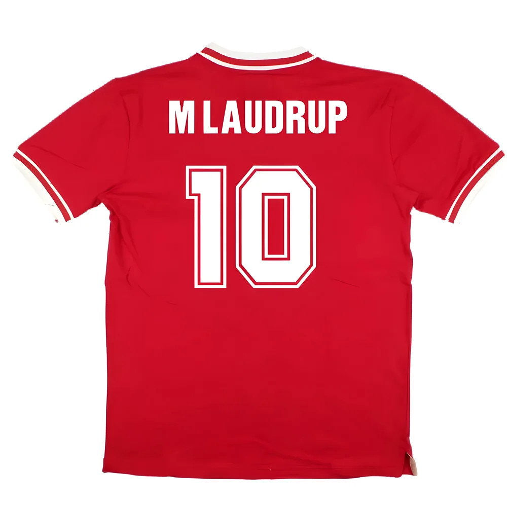 False Nein Denmark Home Shirt (M LAUDRUP 10)_2
