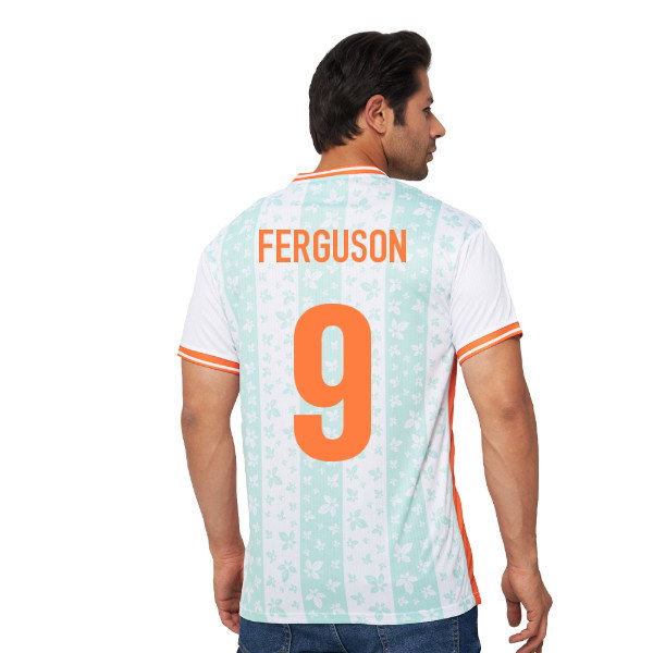 Ireland Legacy Football Jersey White (Wolvate) Adult Short Sleeve (Ferguson 9)_0