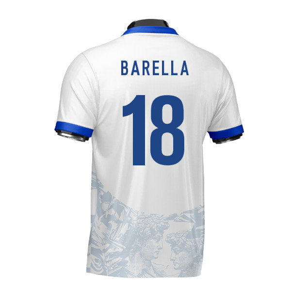 Italy Heritage Football Jersey (Wolvate) Adult Short Sleeve (Barella 18)_0