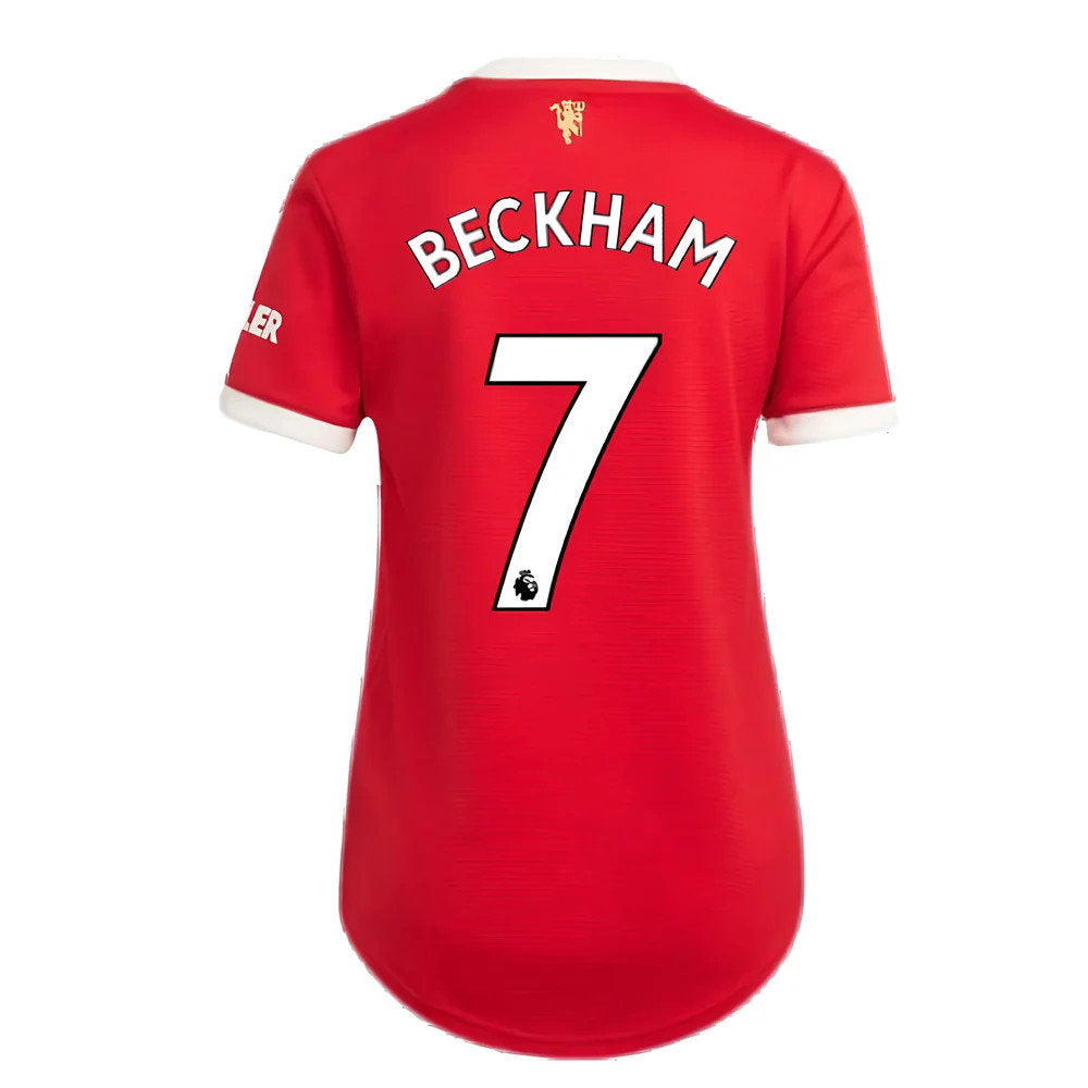 Man Utd 2021-2022 Home Shirt (Ladies) (BECKHAM 7)_2
