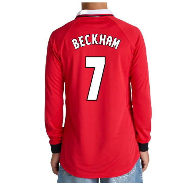 Manchester United 1999 Champions League Final Long Sleeve Shirt (Beckham 7)_0