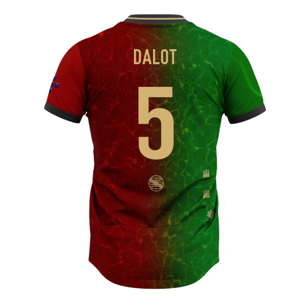 Portugal Lusitanos Home Supporter Jersey Adult Short Sleeve (Dalot 5)_0