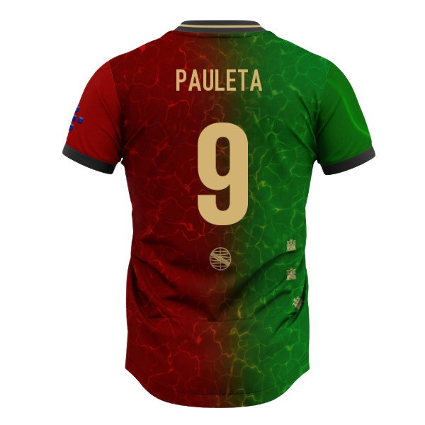 Portugal Lusitanos Home Supporter Jersey Adult Short Sleeve (Pauleta 9)_0