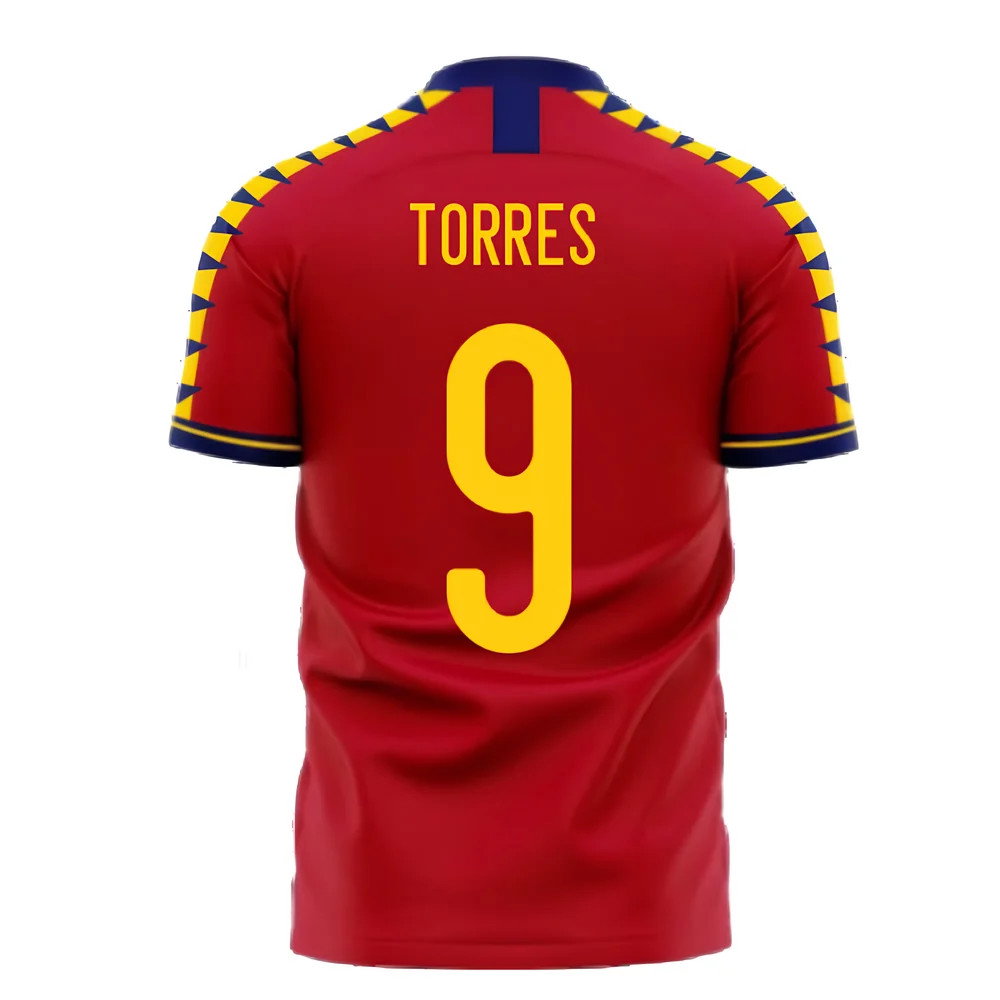 Spain 2025-2026 Home Concept Football Kit (Libero) (TORRES 9)_2