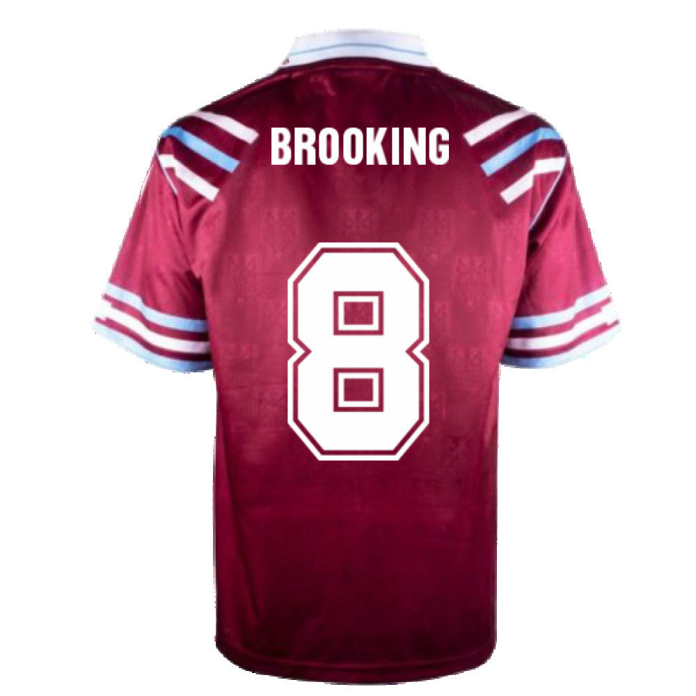 West Ham United 1992 Retro Football Shirt (BROOKING 8)_2