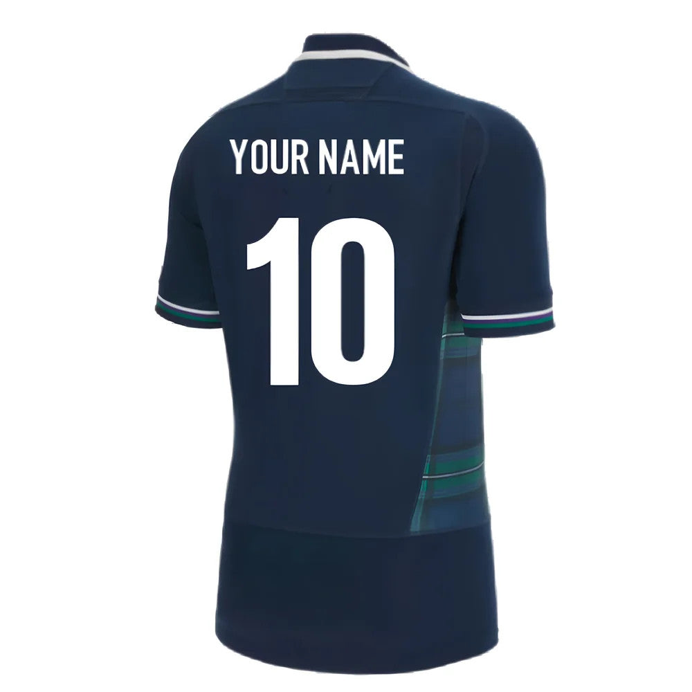 Scotland RWC 2023 Limited Edition Bodyfit Home Rugby Shirt (Your Name)_2