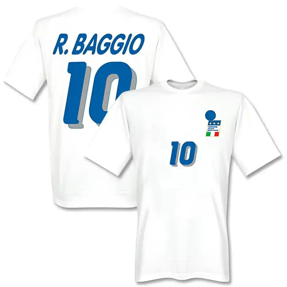 Roberto Baggio Italy 1994 Away T-Shirt (White)_1