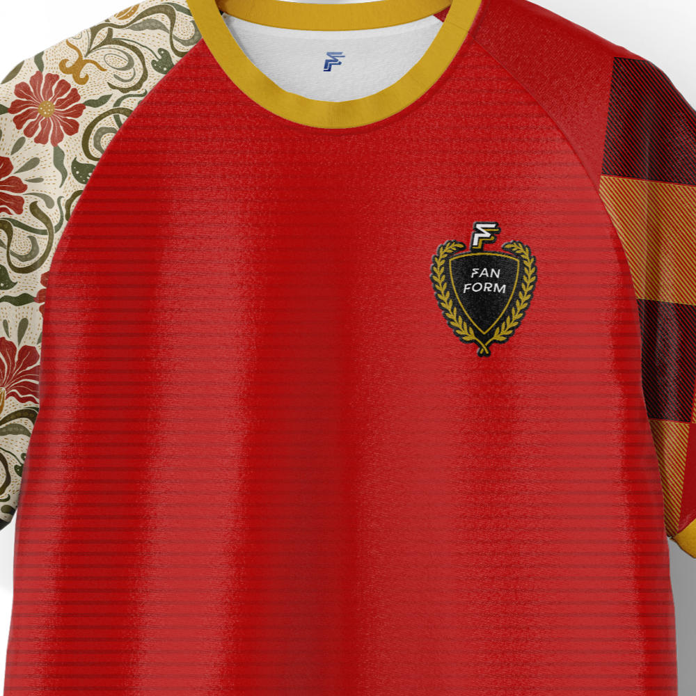Belgium The Diables Home Supporter Jersey kids Kids Short Sleeve_1