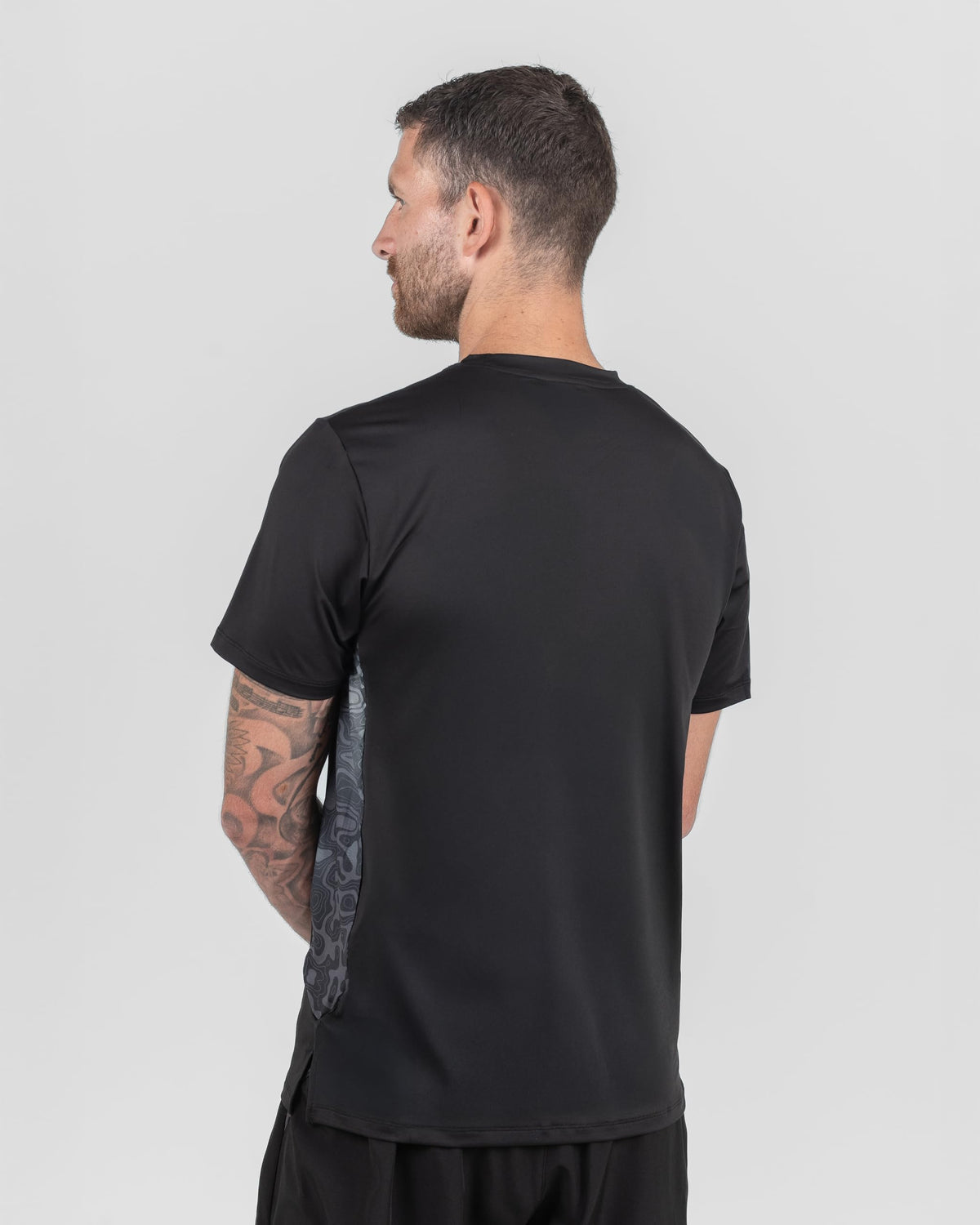 Fallain Athletic T-Shirt, Two-Tone, Performance Fit, Training, Crew Neck, Adult, 86% Polyester/14% Elastane
