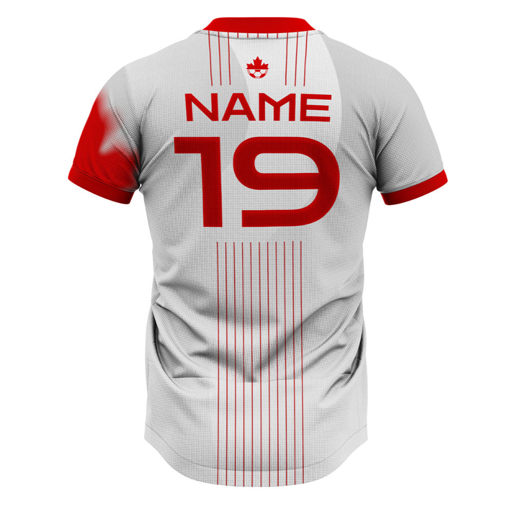 Canada Away Supporter Football Jersey Kids Short Sleeve_1