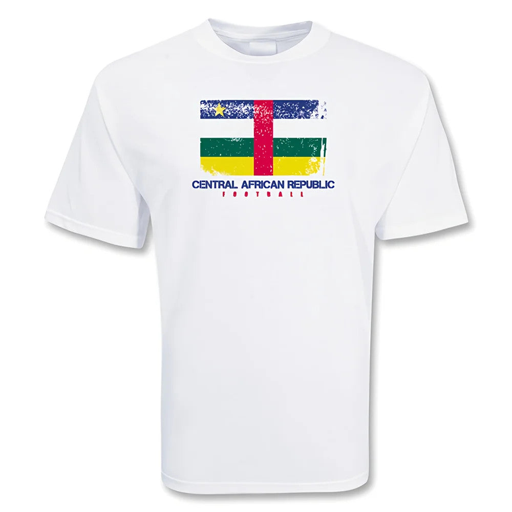 Central African Republic Football T-shirt (white)_1