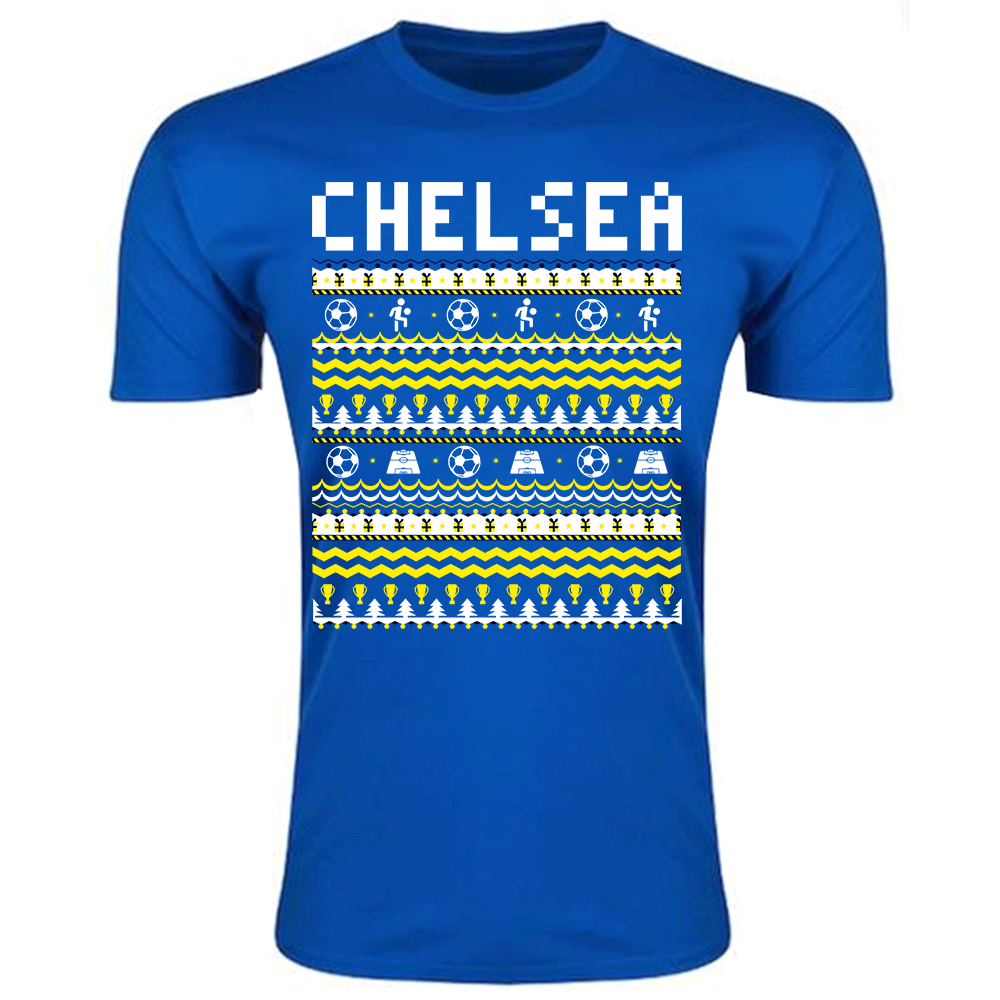 Chelsea Christmas T-Shirt (Blue) - Kids_0