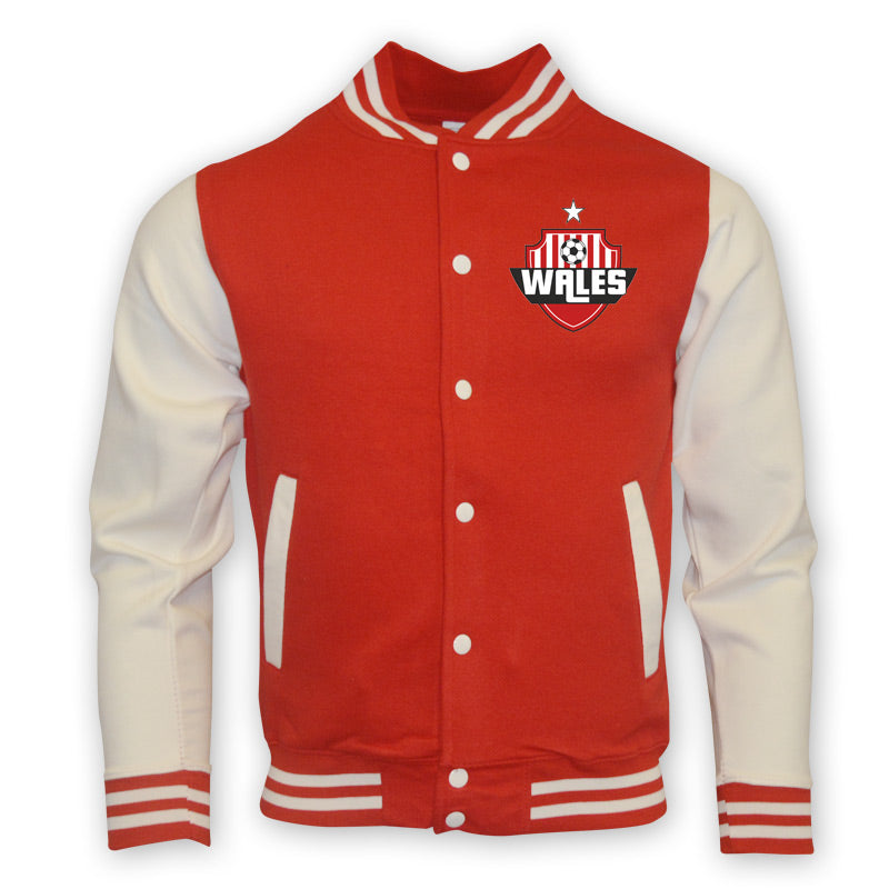 Wales College Baseball Jacket (red)_1