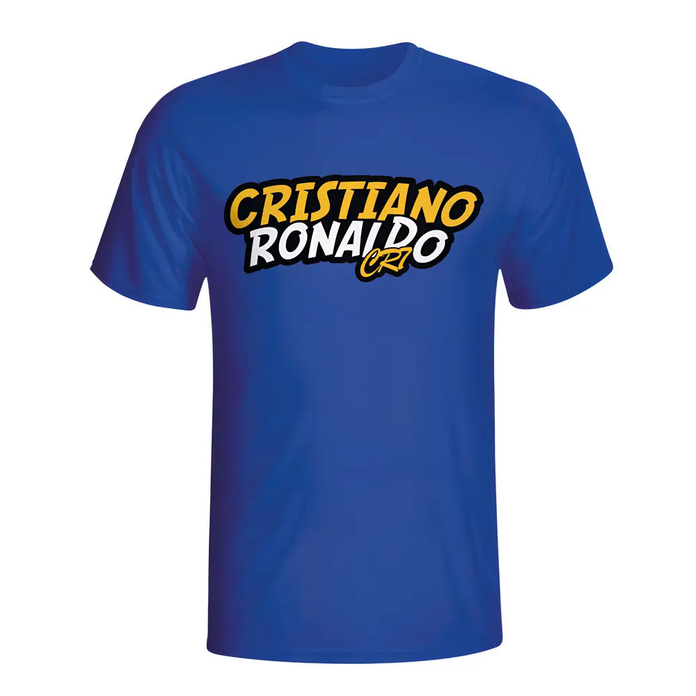 Cristiano Ronaldo Comic Book T-shirt (blue) - Kids_0