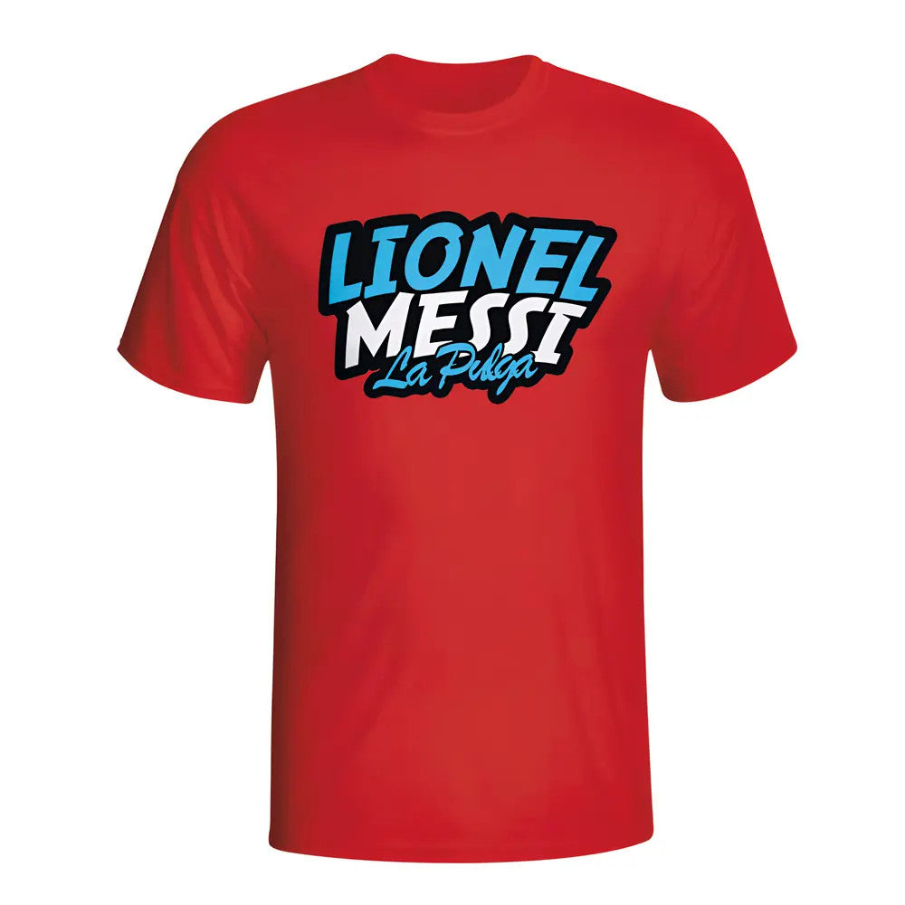 Lionel Messi Comic Book T-shirt (red) - Kids_0