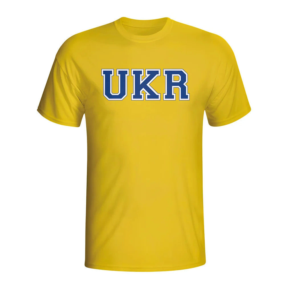 Ukraine Country Iso T-shirt (yellow) - Kids_0