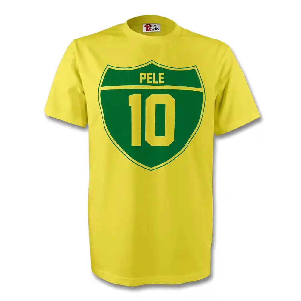 Pele Brazil Crest Tee (yellow) - Kids_0