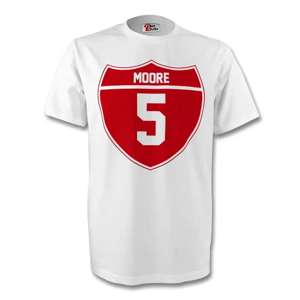 Bobby Moore England Crest Tee (white) - Kids_1