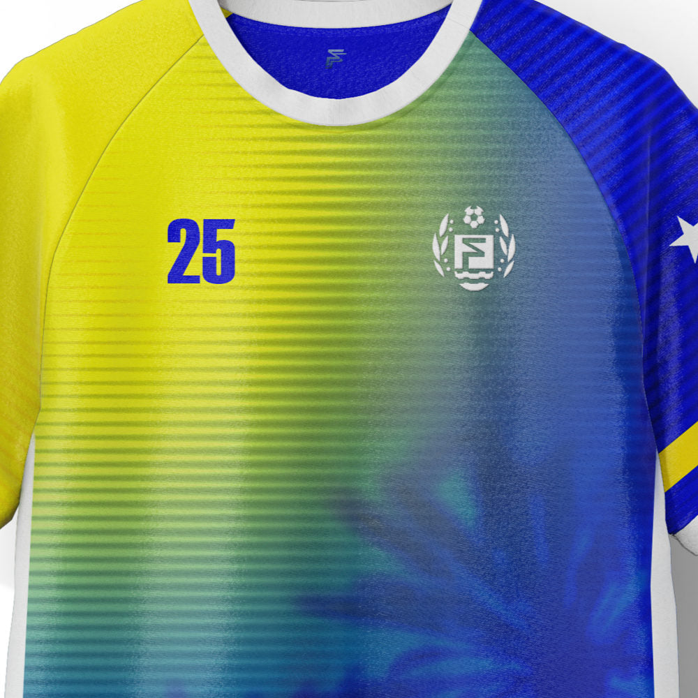 Curacao National Team Home Supporter Jersey Adult Short Sleeve_1