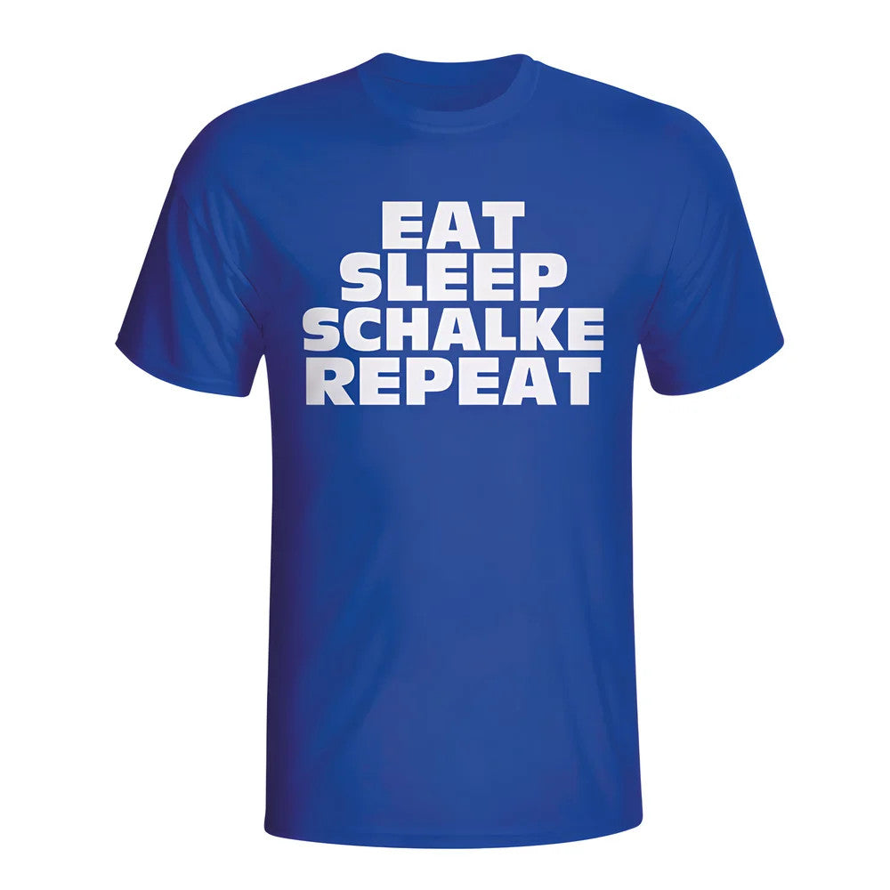 Eat Sleep Schalke Repeat T-shirt (blue) - Kids_1