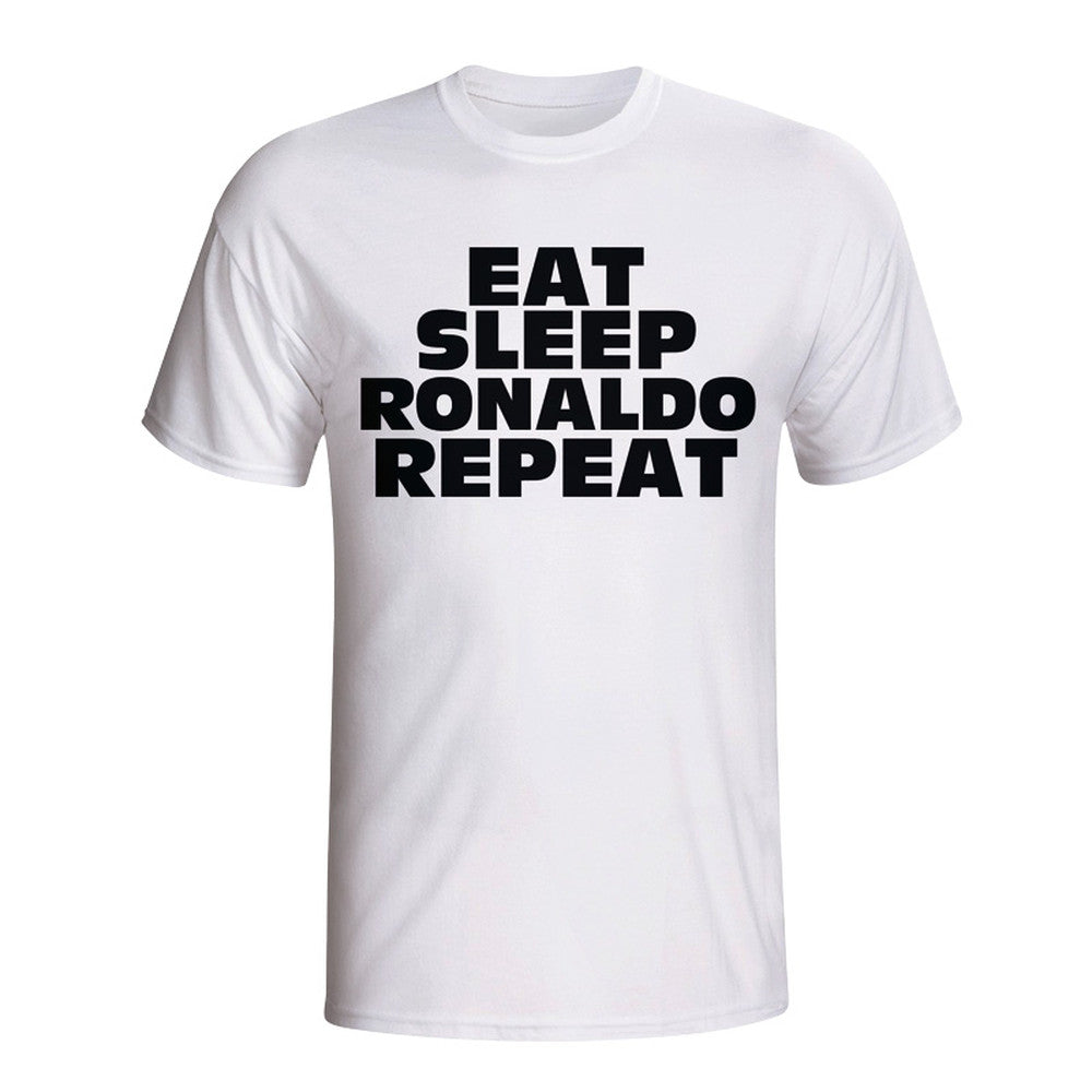 Eat Sleep Ronaldo Repeat T-shirt (white) - Kids_0