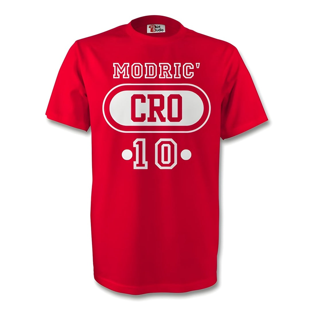 Luka Modric Croatia Cro T-shirt (red) - Kids_0