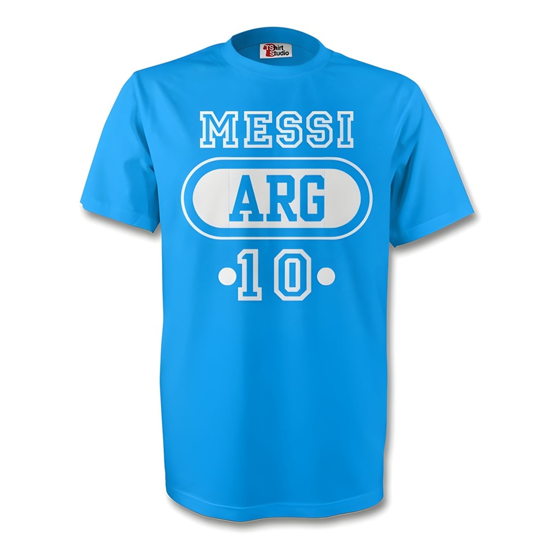 Lionel Messi Argentina Arg T-shirt (sky Blue) - Kids_0