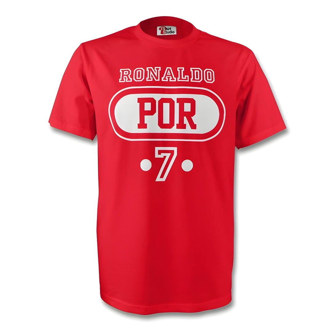 Cristiano Ronaldo Portugal Por T-shirt (red) - Kids_0