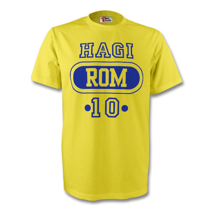 Gheorge Hagi Romania Rom T-shirt (yellow) - Kids_0