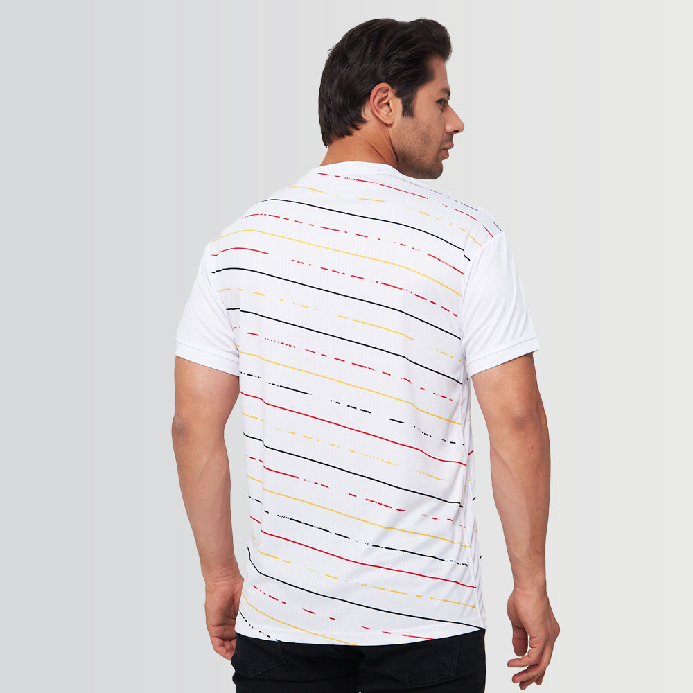 Germany Legacy Football Jersey Striped (Wolvate) kids Kids Short Sleeve_1