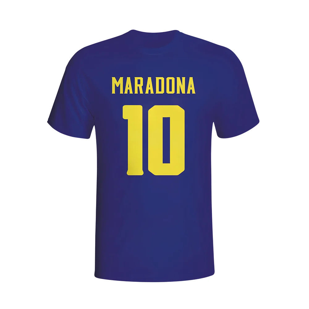 Diego Maradona Boca Juniors Hero T-shirt (navy) - Kids_1
